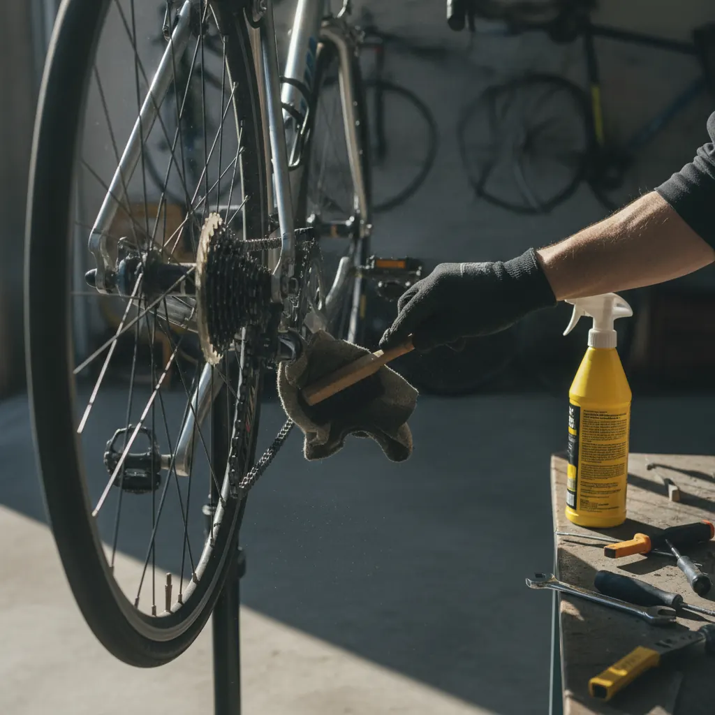 Réglage de la tension: ajustement du dérailleur arrière